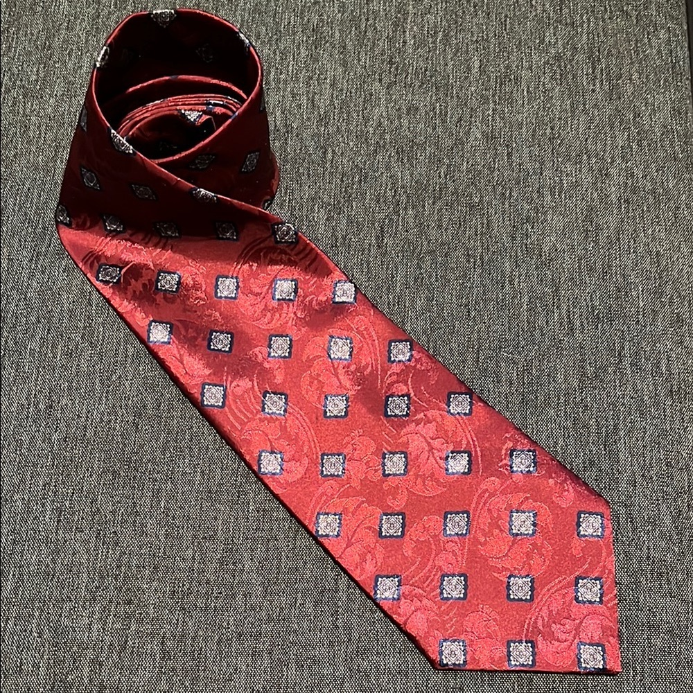 Christian Dior Monsieur Vintage Tie Burgundy Navy